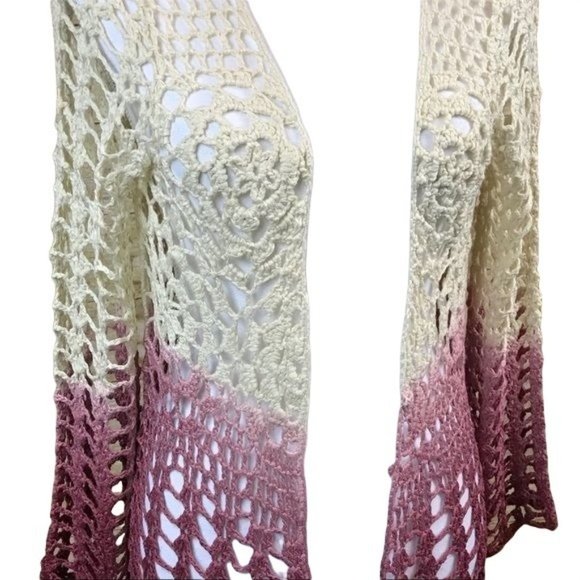 S ONLY Ombré fringed cardigan sweater - Picture 3 of 7